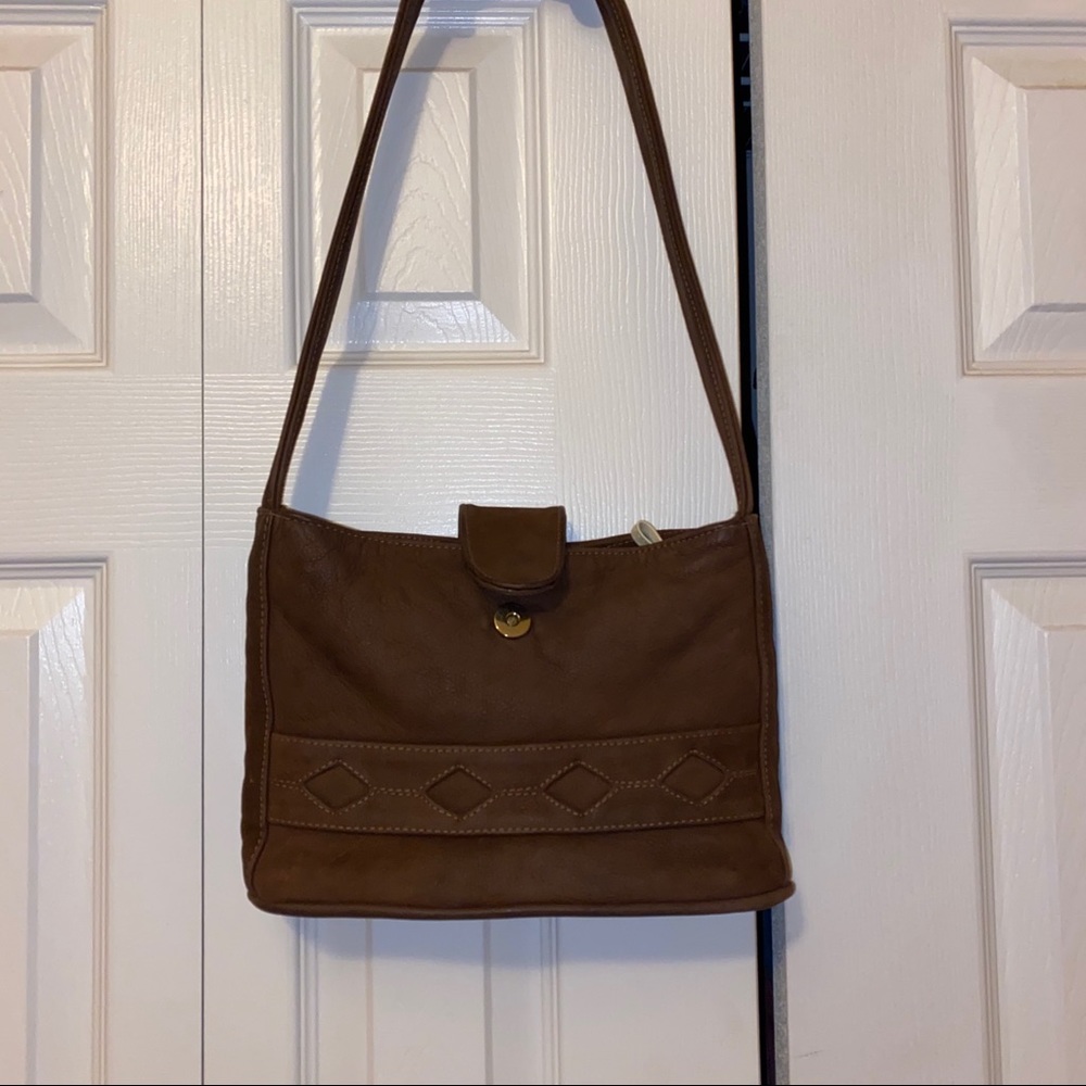 Brown strap purse